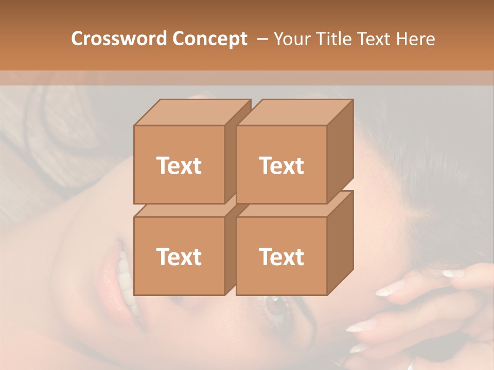 Curly Female Maldives PowerPoint Template