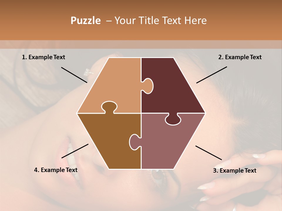 Curly Female Maldives PowerPoint Template