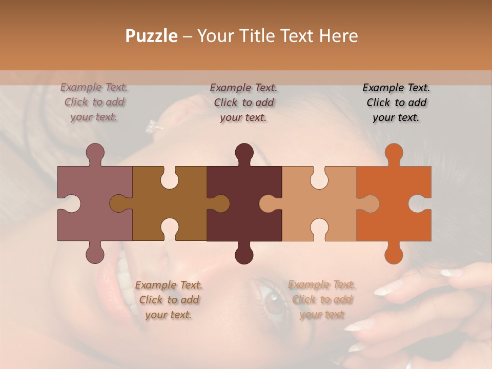 Curly Female Maldives PowerPoint Template