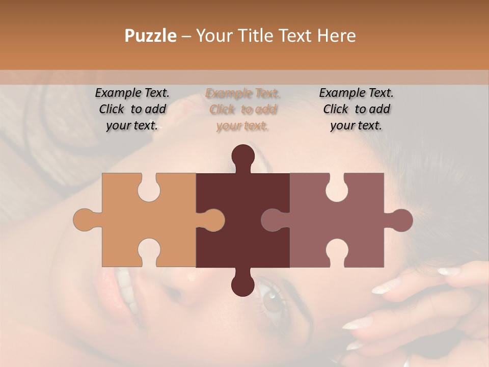 Curly Female Maldives PowerPoint Template