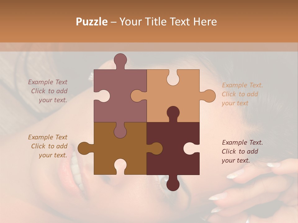 Curly Female Maldives PowerPoint Template