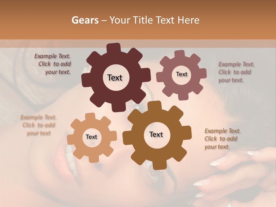 Curly Female Maldives PowerPoint Template