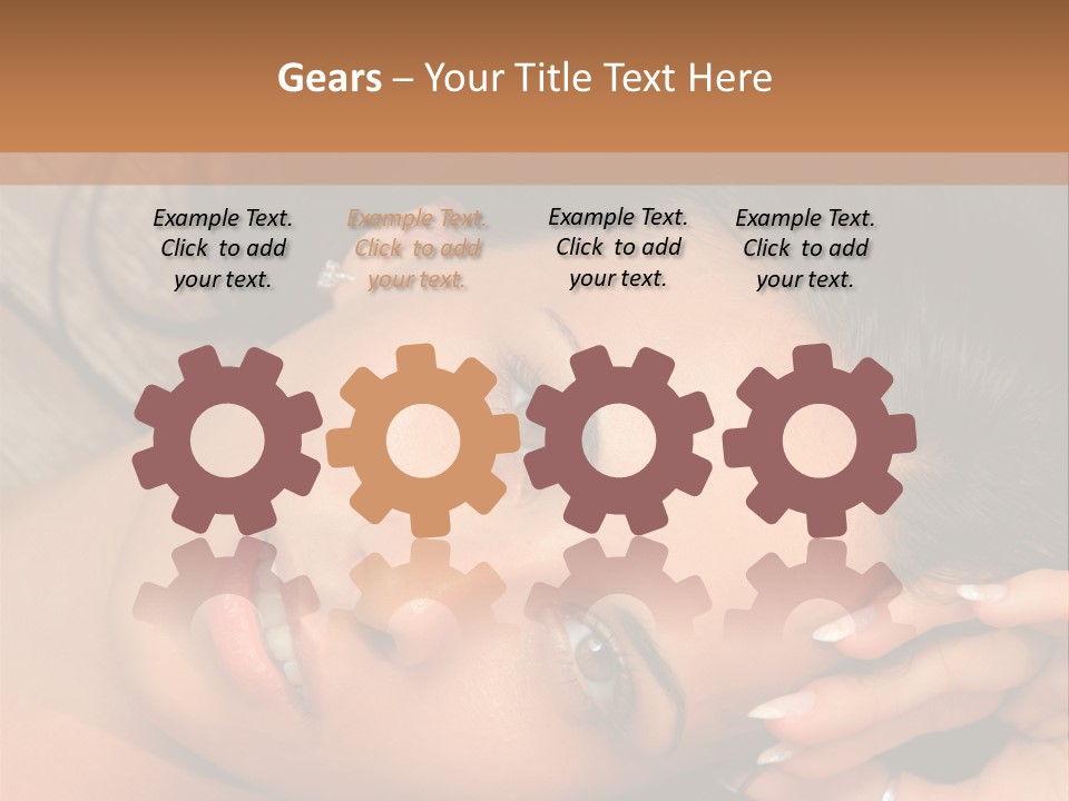 Curly Female Maldives PowerPoint Template