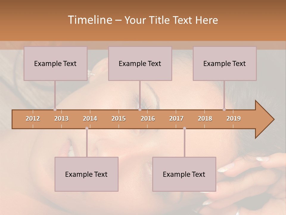 Curly Female Maldives PowerPoint Template