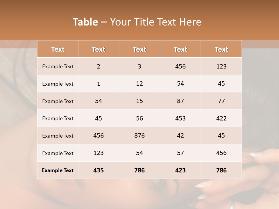 Curly Female Maldives PowerPoint Template