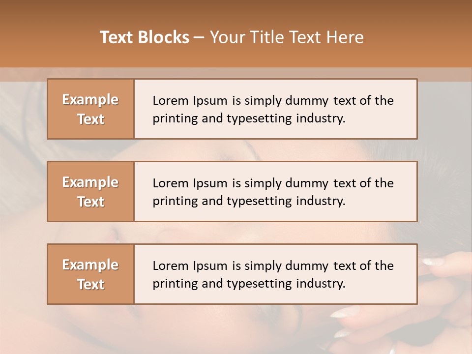 Curly Female Maldives PowerPoint Template