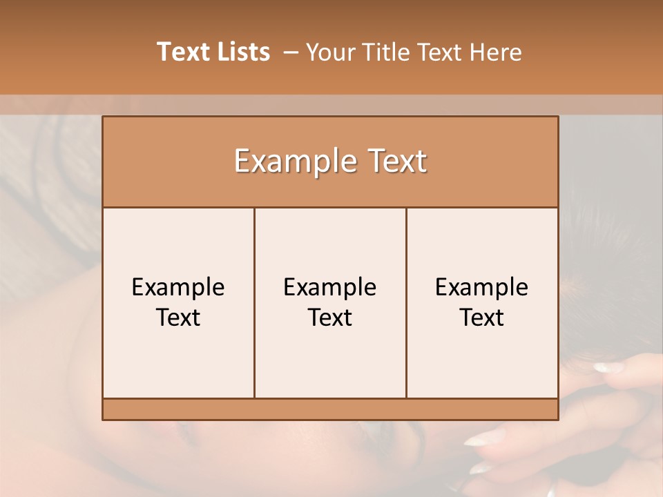 Curly Female Maldives PowerPoint Template