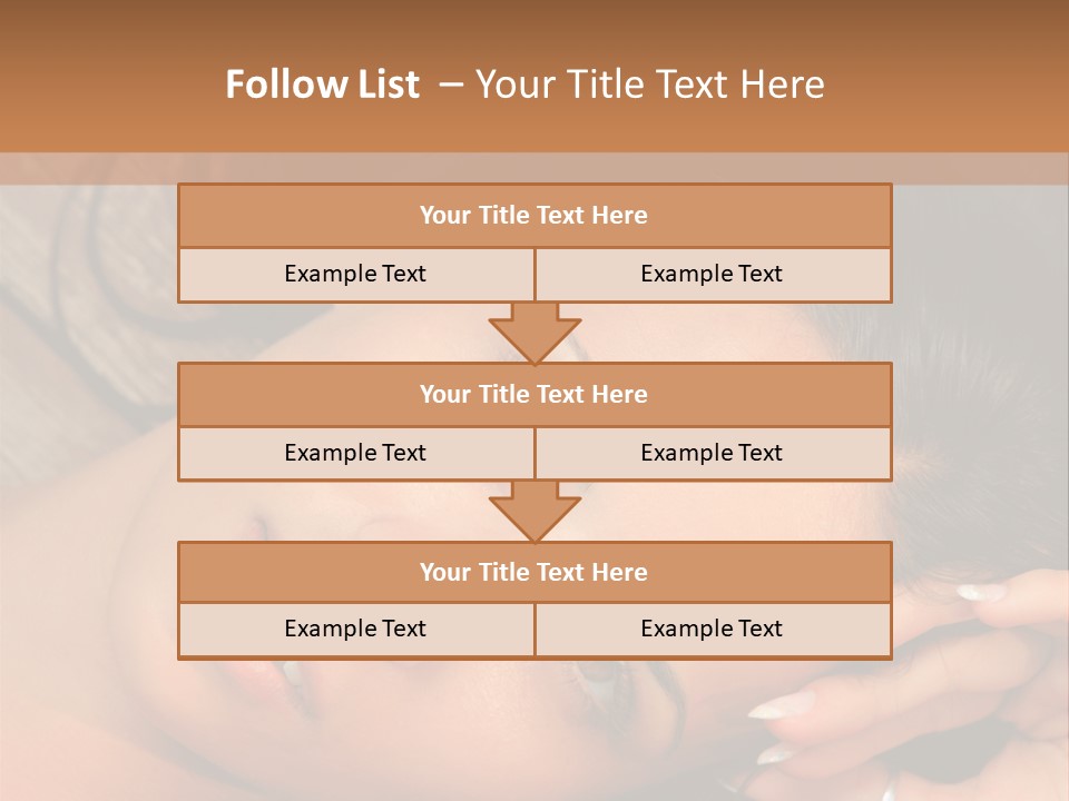 Curly Female Maldives PowerPoint Template