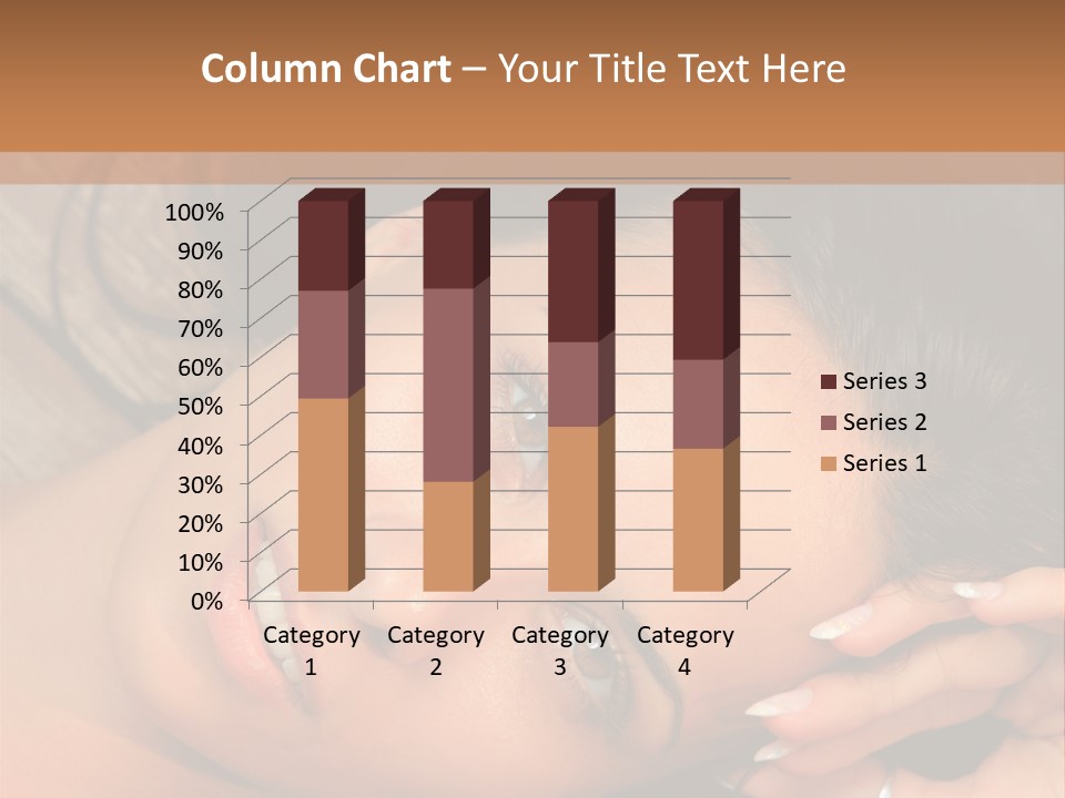 Curly Female Maldives PowerPoint Template