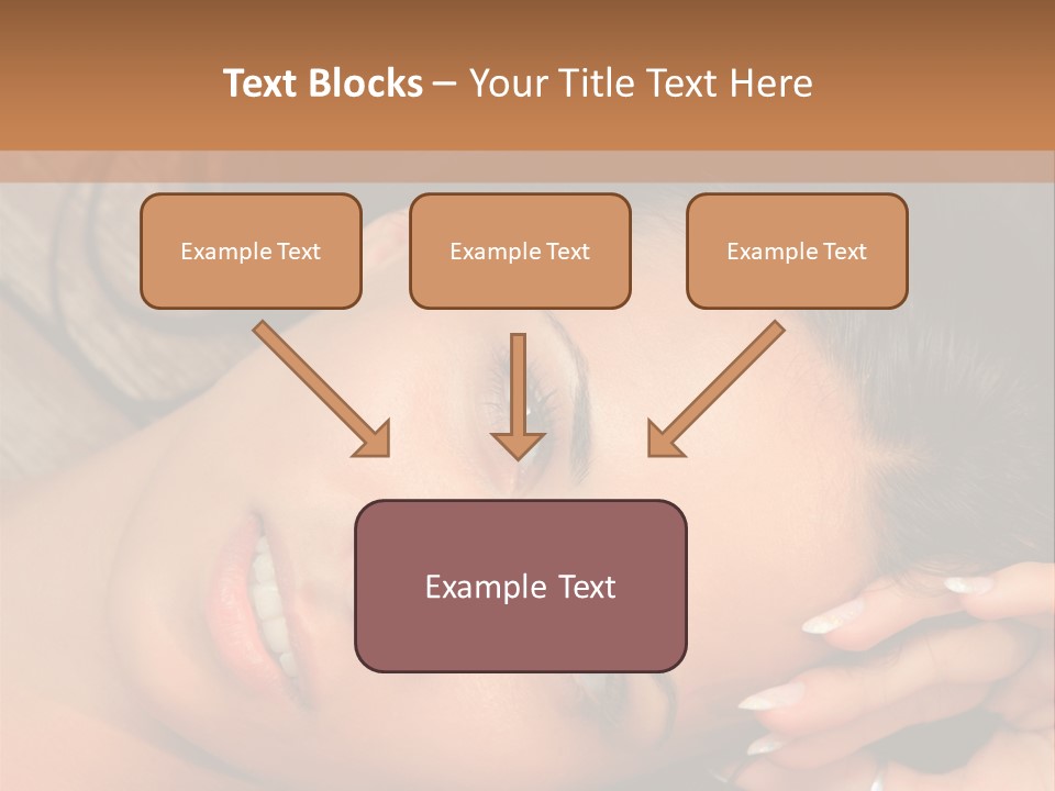 Curly Female Maldives PowerPoint Template