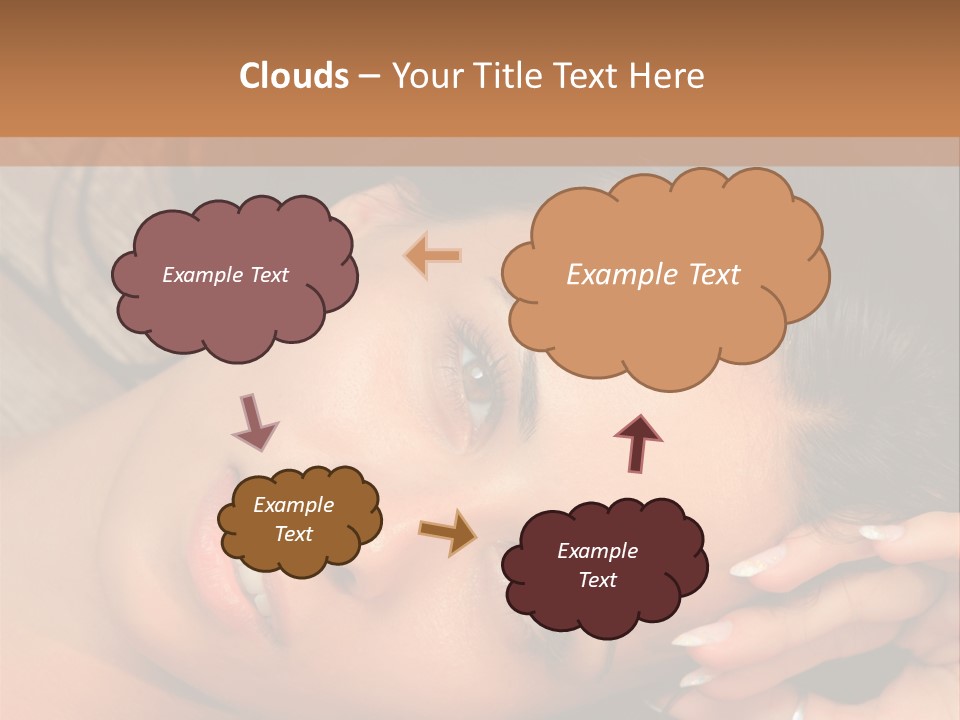 Curly Female Maldives PowerPoint Template