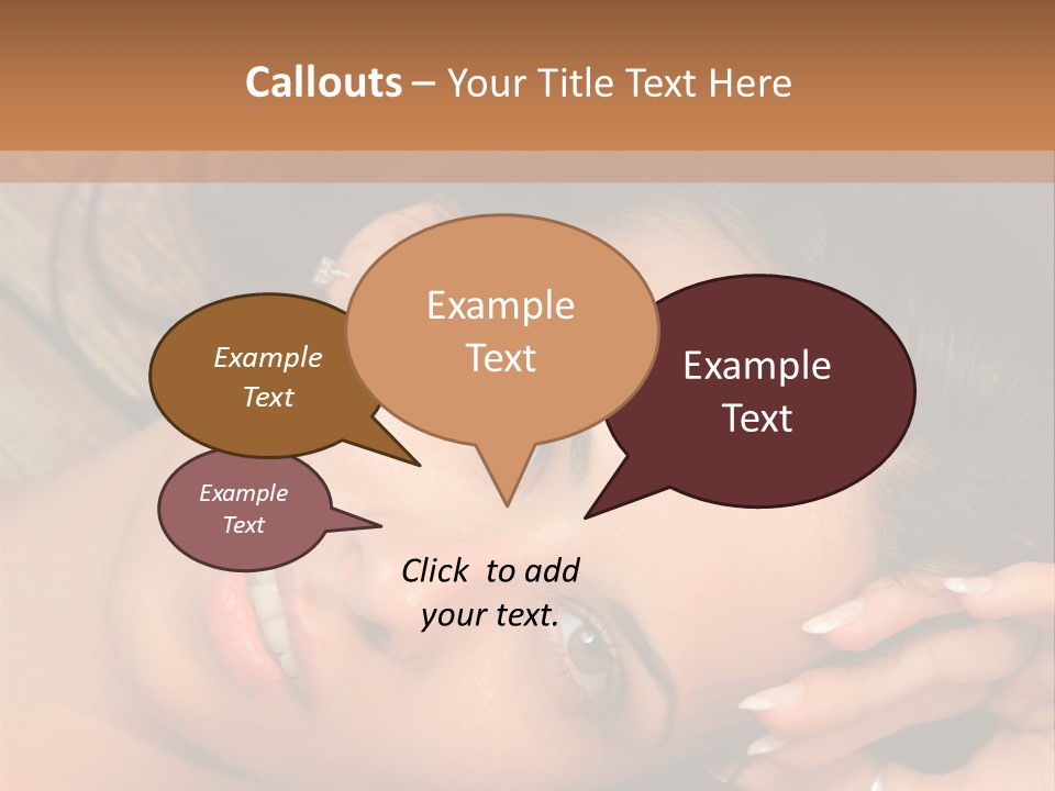 Curly Female Maldives PowerPoint Template