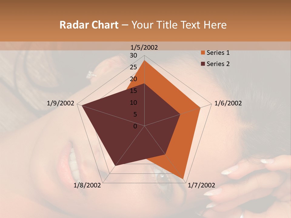 Curly Female Maldives PowerPoint Template