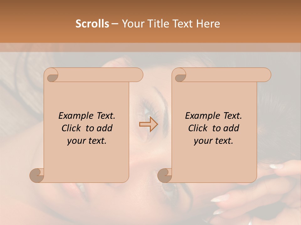 Curly Female Maldives PowerPoint Template