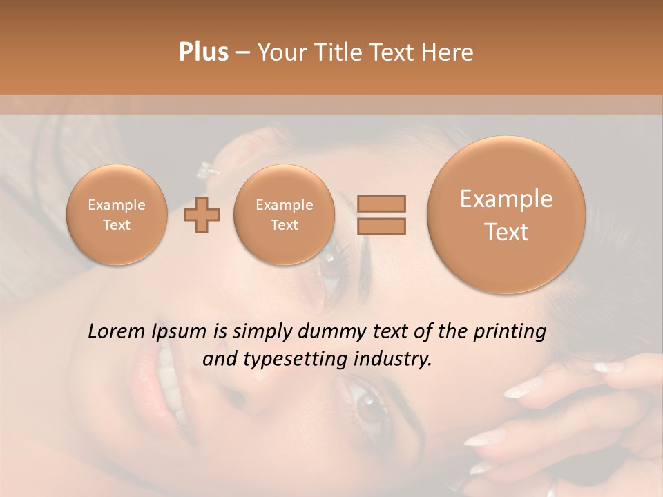 Curly Female Maldives PowerPoint Template