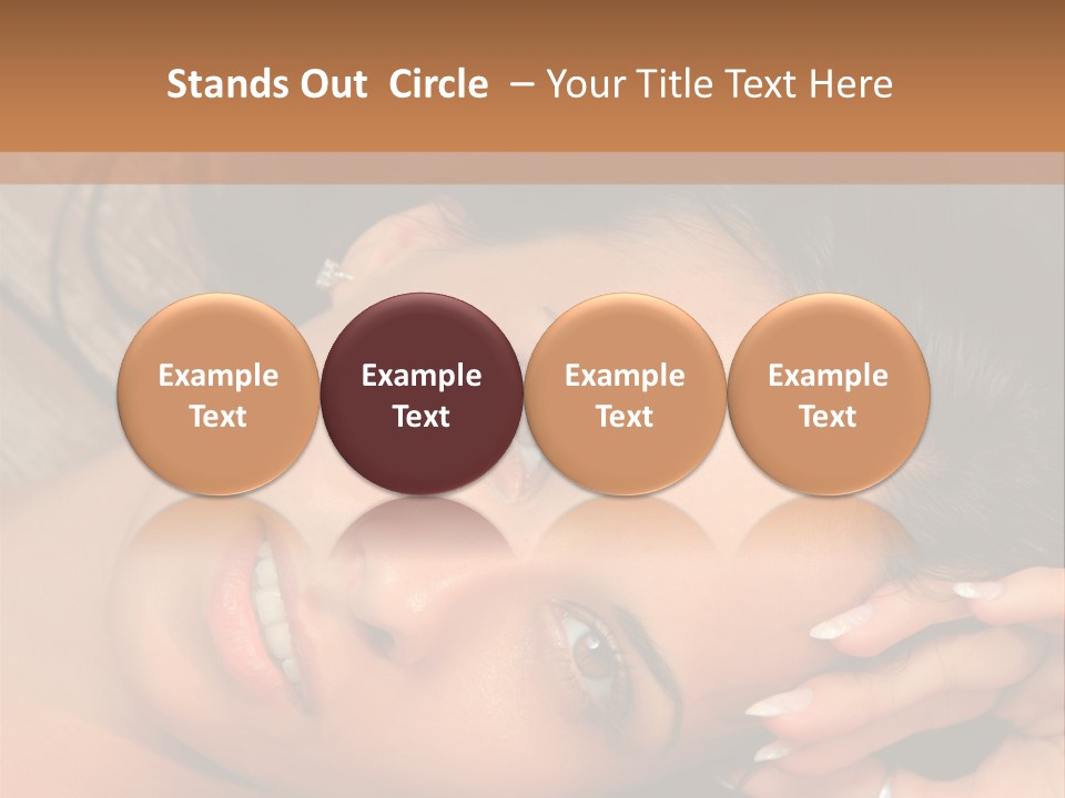 Curly Female Maldives PowerPoint Template