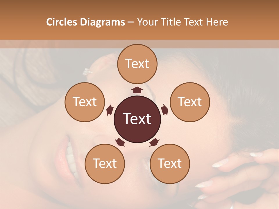 Curly Female Maldives PowerPoint Template