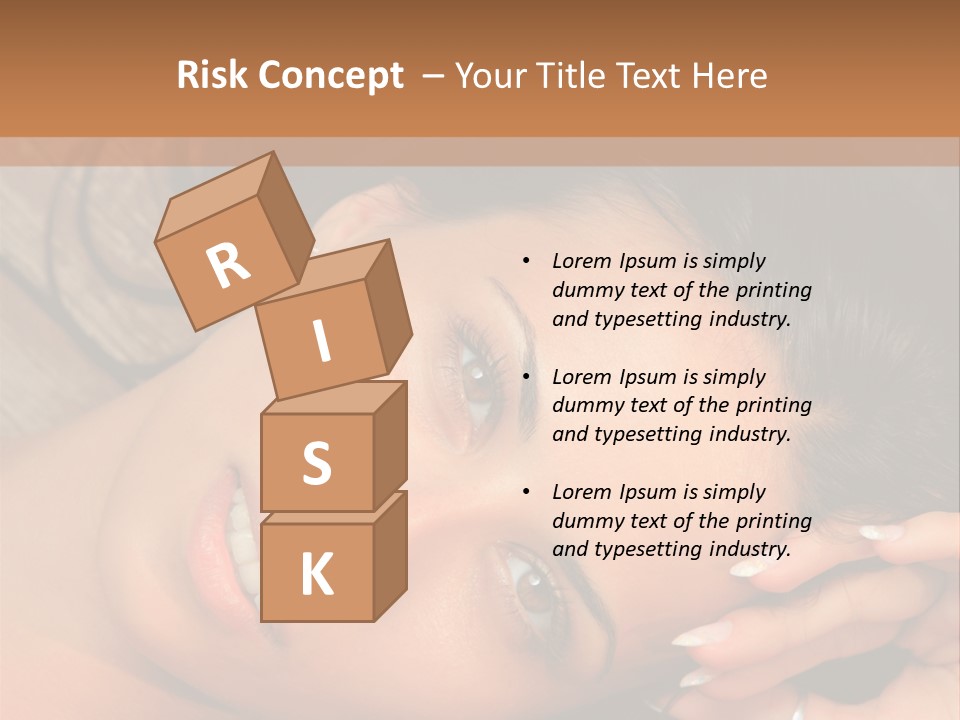 Curly Female Maldives PowerPoint Template