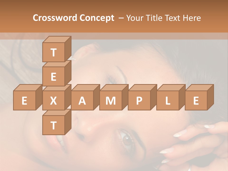 Curly Female Maldives PowerPoint Template