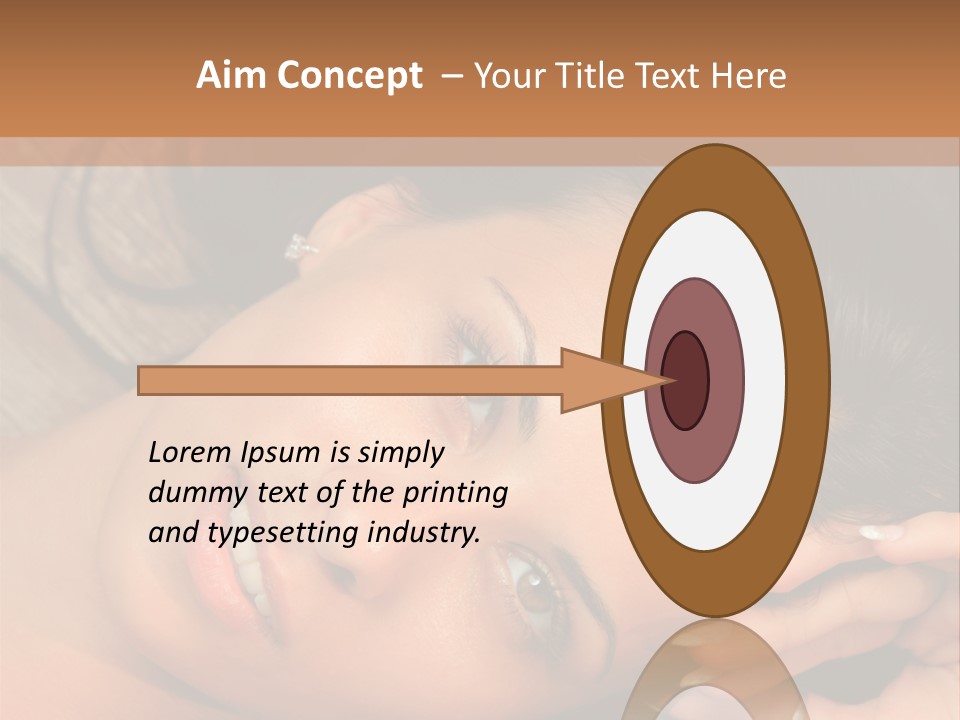 Curly Female Maldives PowerPoint Template