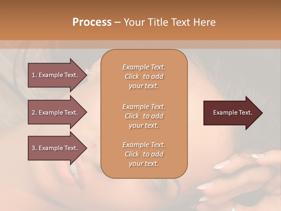 Curly Female Maldives PowerPoint Template