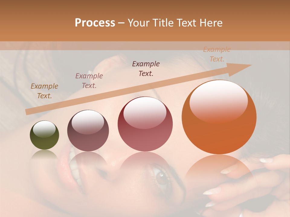 Curly Female Maldives PowerPoint Template