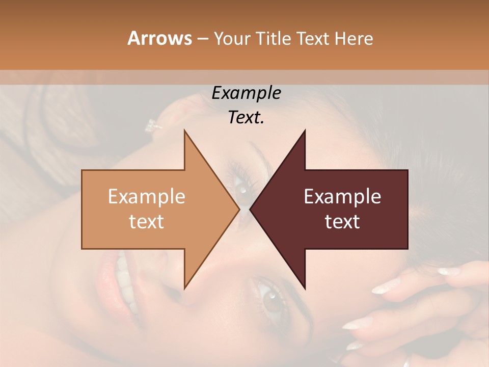 Curly Female Maldives PowerPoint Template