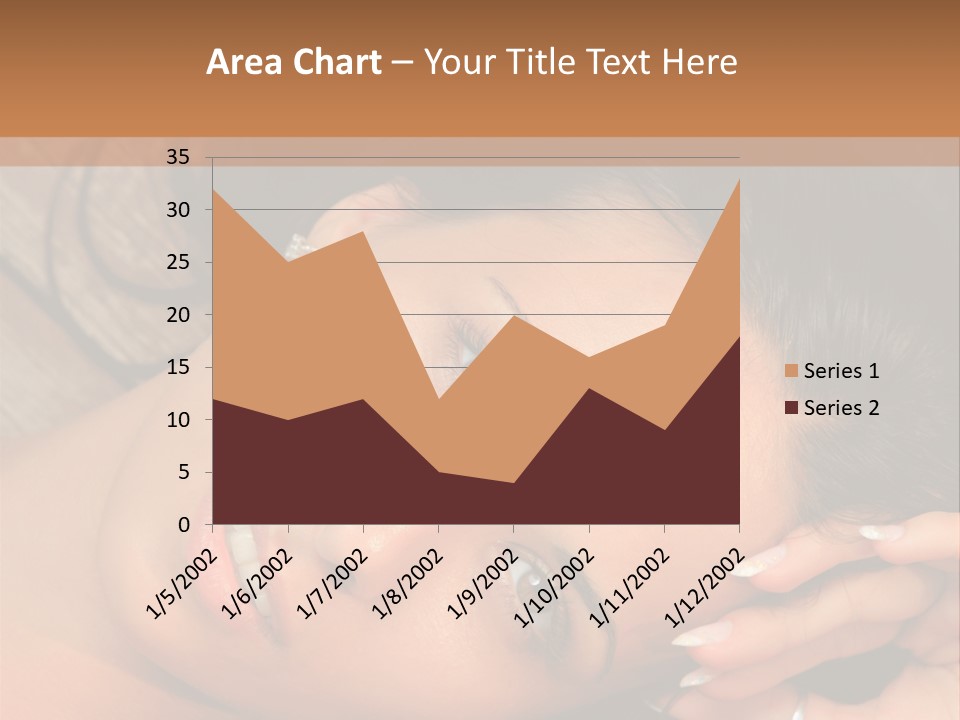Curly Female Maldives PowerPoint Template
