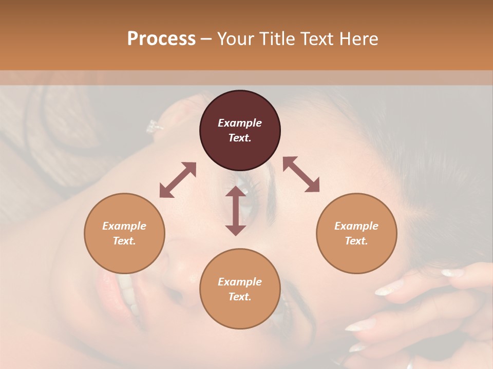 Curly Female Maldives PowerPoint Template