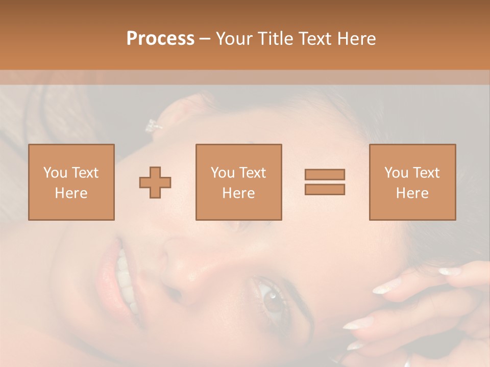 Curly Female Maldives PowerPoint Template