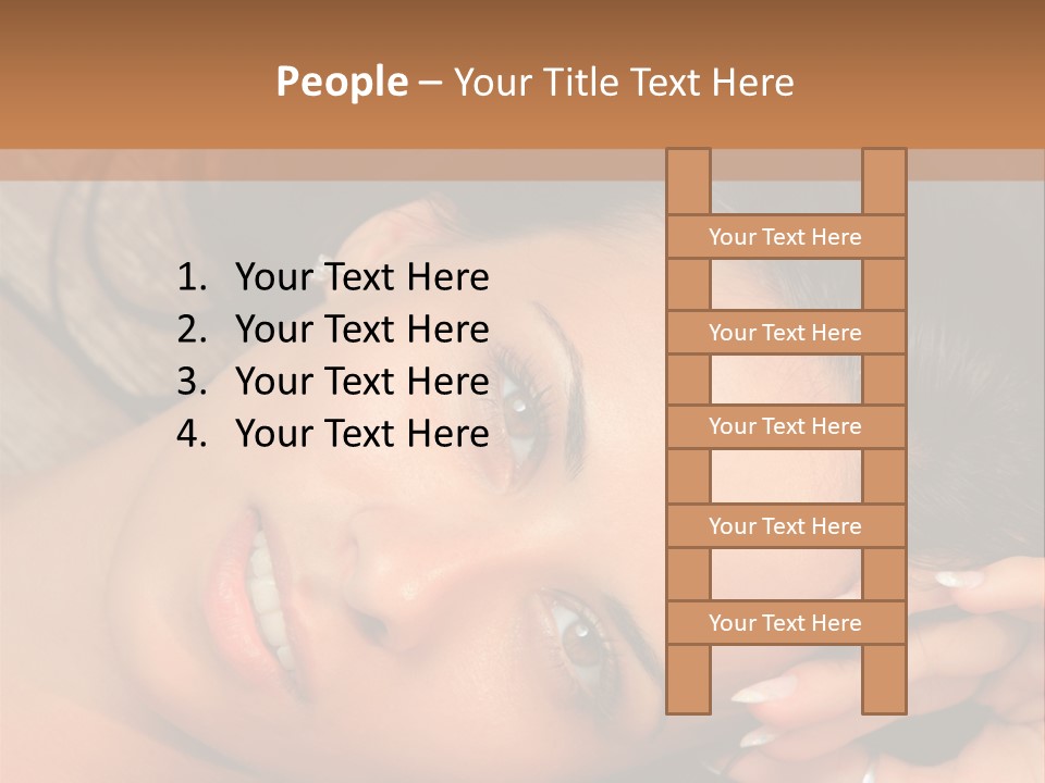 Curly Female Maldives PowerPoint Template