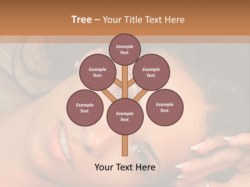 Curly Female Maldives PowerPoint Template