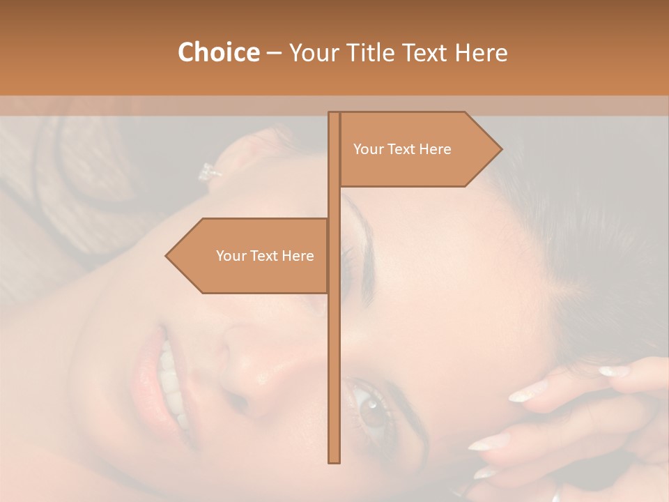 Curly Female Maldives PowerPoint Template