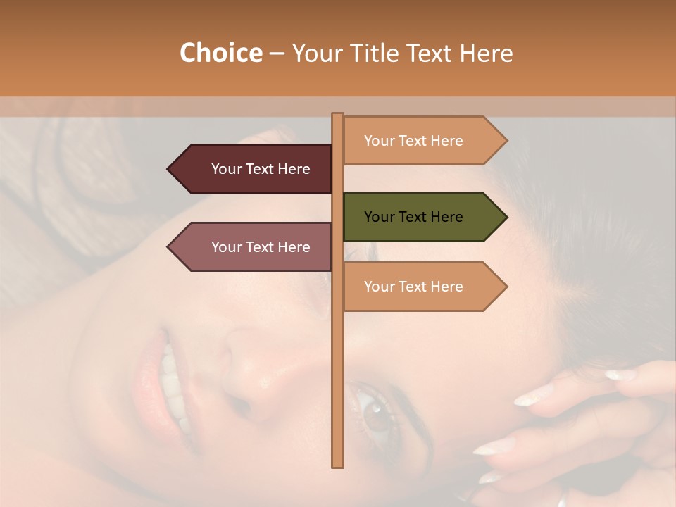 Curly Female Maldives PowerPoint Template