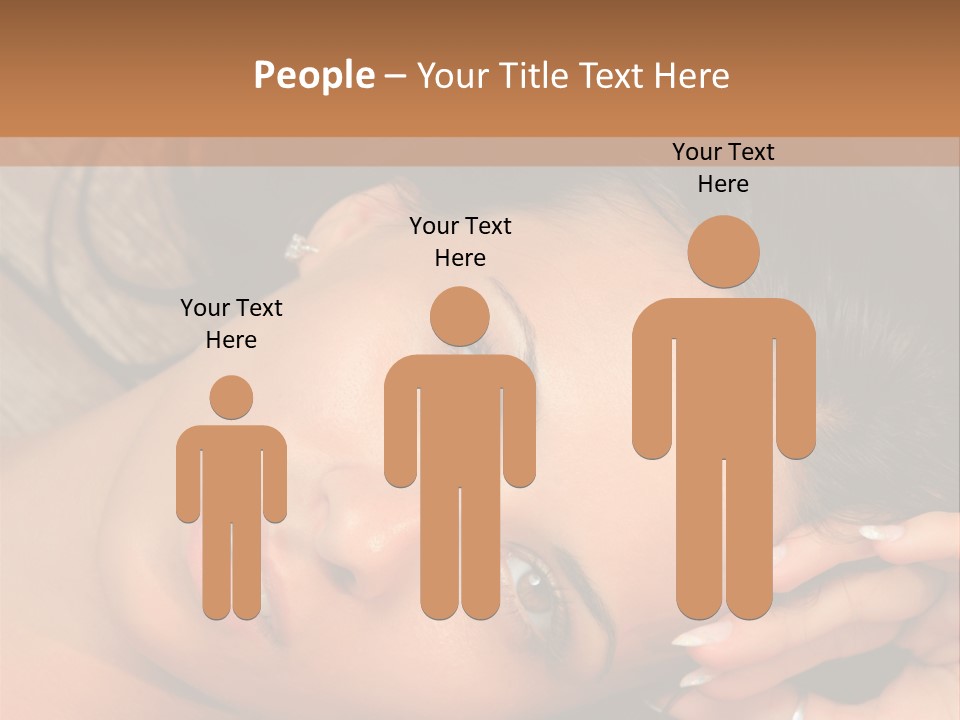 Curly Female Maldives PowerPoint Template