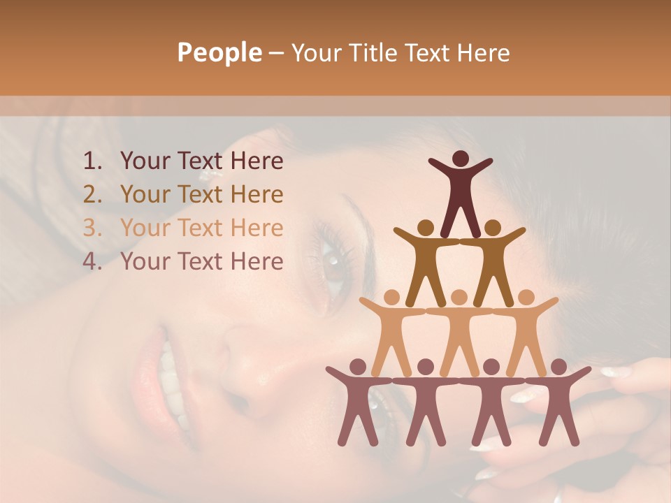 Curly Female Maldives PowerPoint Template