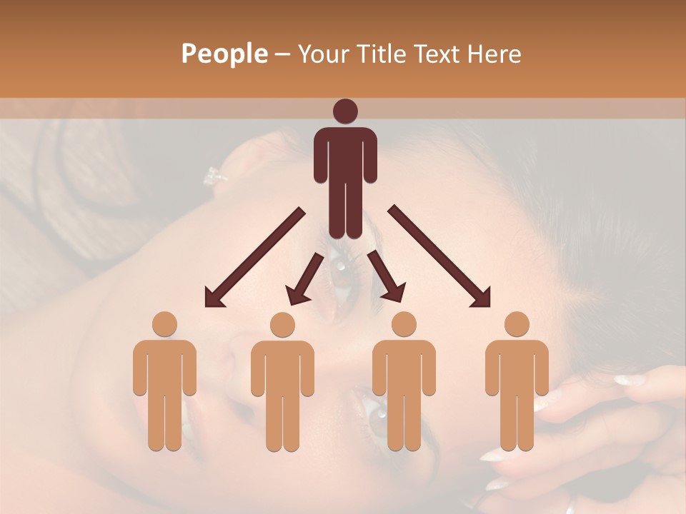 Curly Female Maldives PowerPoint Template