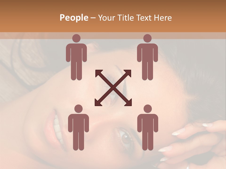 Curly Female Maldives PowerPoint Template