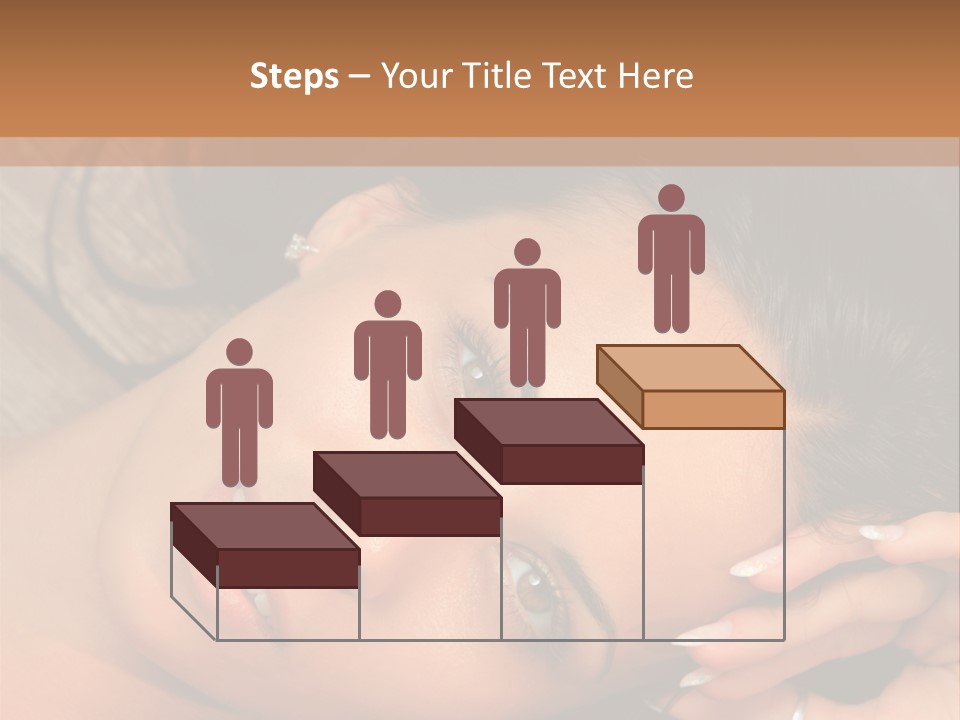 Curly Female Maldives PowerPoint Template