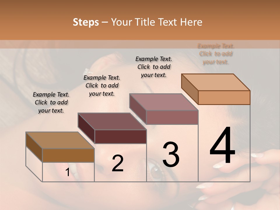 Curly Female Maldives PowerPoint Template