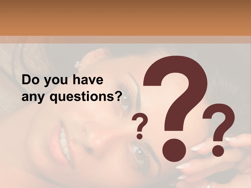 Curly Female Maldives PowerPoint Template