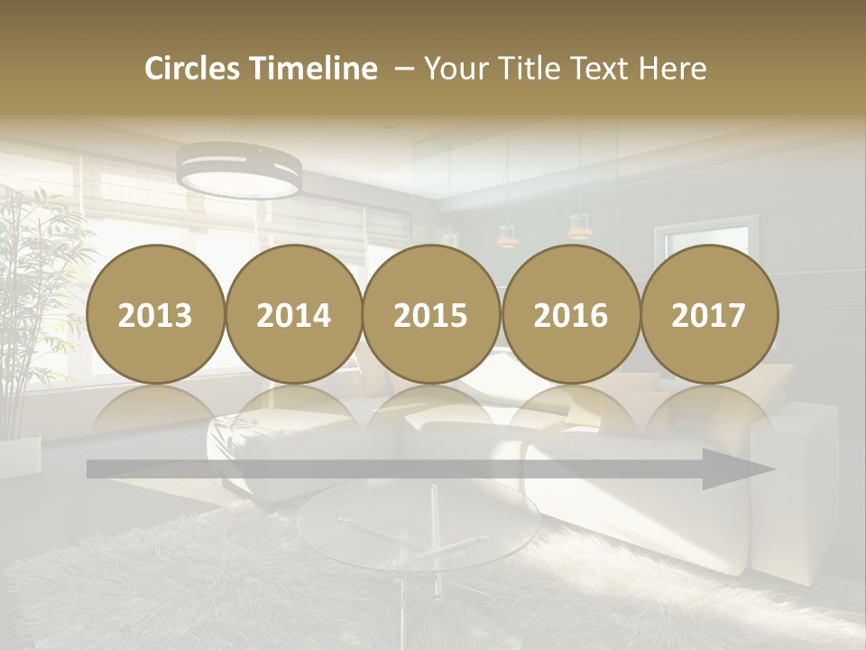 Architecture Living Black PowerPoint Template