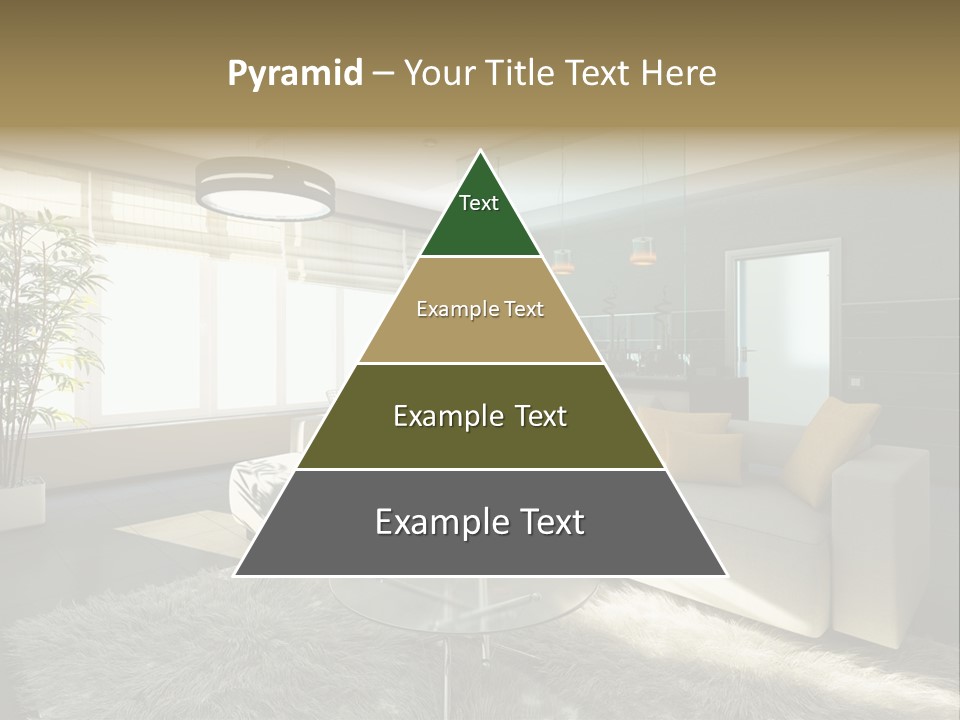 Architecture Living Black PowerPoint Template
