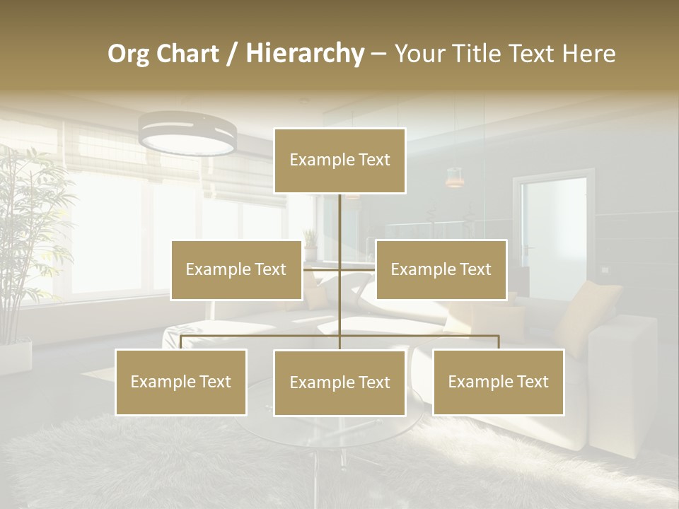 Architecture Living Black PowerPoint Template
