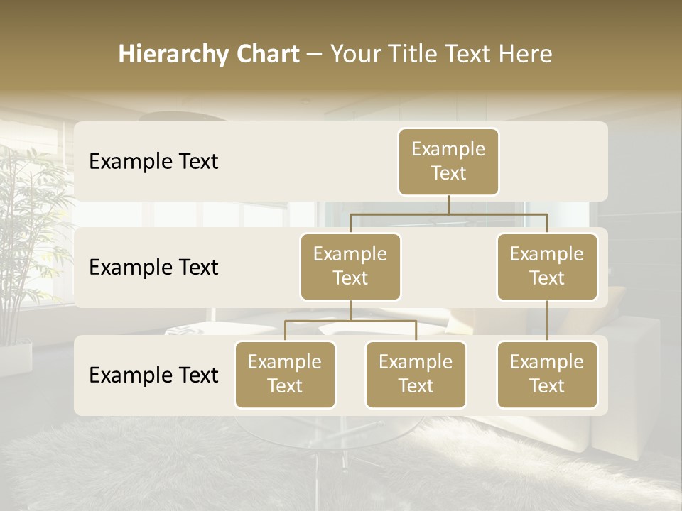 Architecture Living Black PowerPoint Template