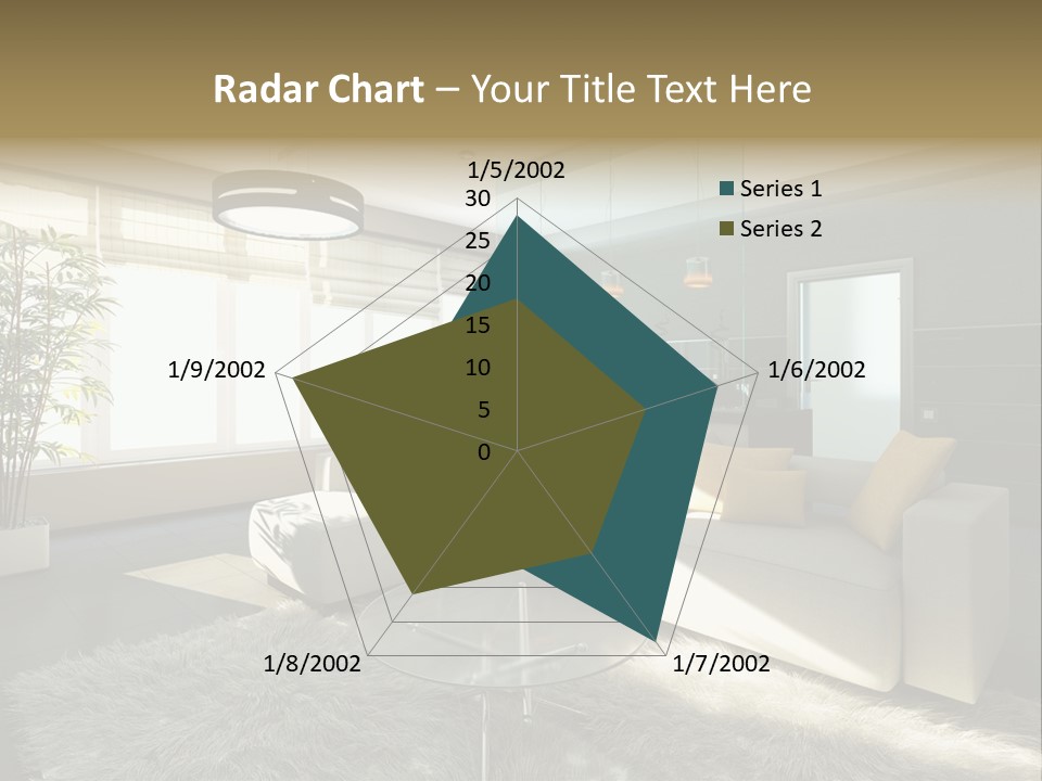 Architecture Living Black PowerPoint Template