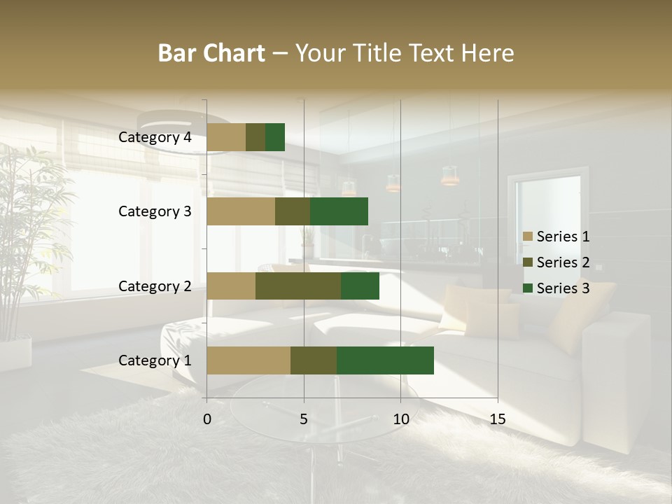 Architecture Living Black PowerPoint Template