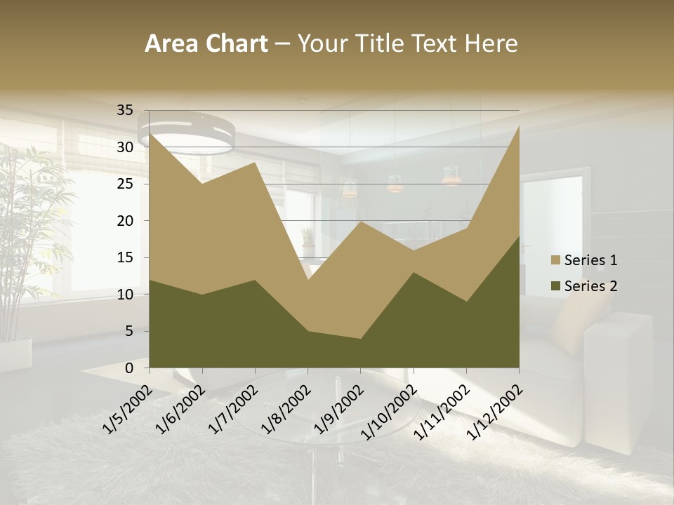 Architecture Living Black PowerPoint Template