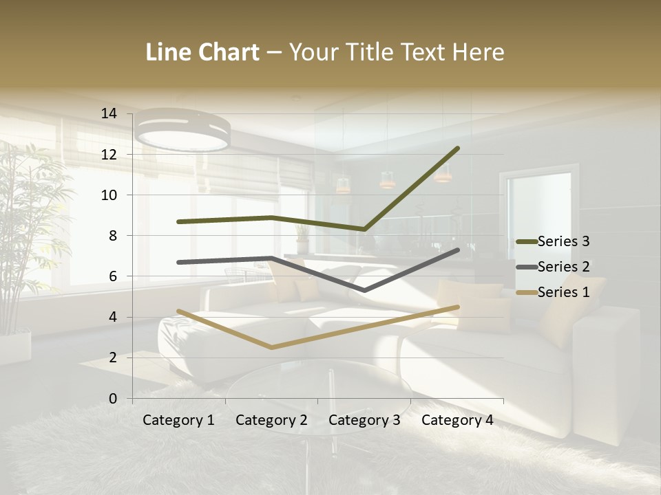 Architecture Living Black PowerPoint Template