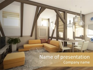 Wood Color Contemporary PowerPoint Template